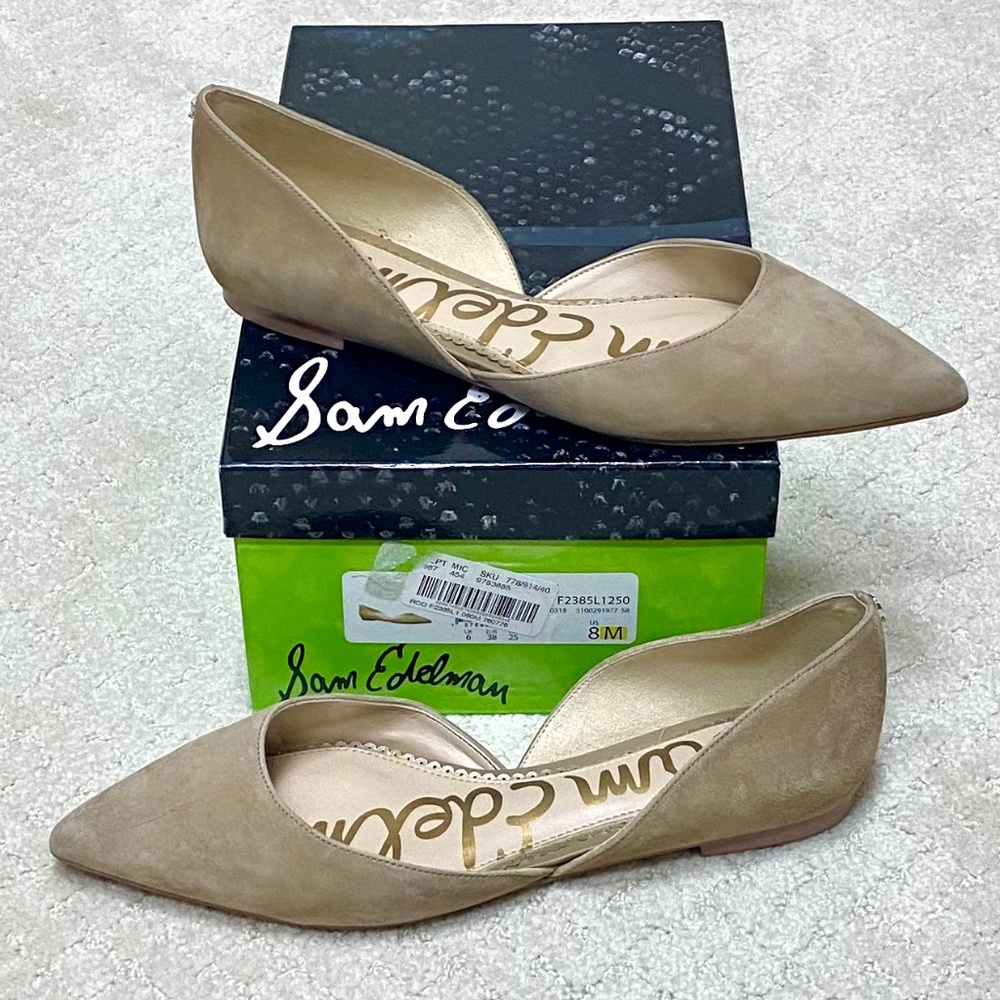 Sam Edelman Rodney tan suede d'Orsay 8M
